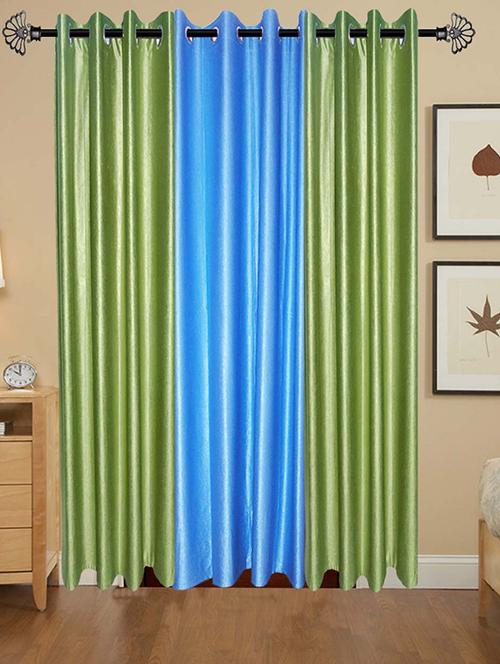 solid crush door curtain set of 3 84 x 48 in(size : 213 x 122 cm) - 13095941 - Very Small Image - 1