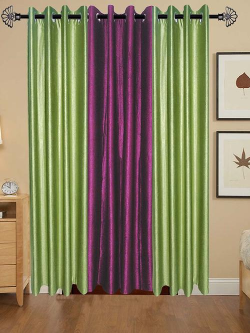 solid crush door curtain set of 3 84 x 48 in(size : 213 x 122 cm) - 13095942 - Very Small Image - 1