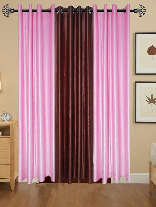 solid crush door curtain set of 3 84 x 48 in(size : 213 x 122 cm) - 13095946 - Very Small Image - 1