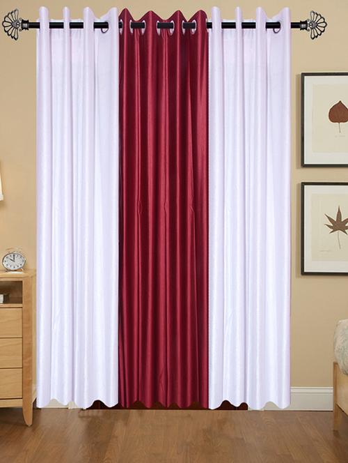 solid crush door curtain set of 3 84 x 48 in(size : 213 x 122 cm) - 13095977 - Very Small Image - 1