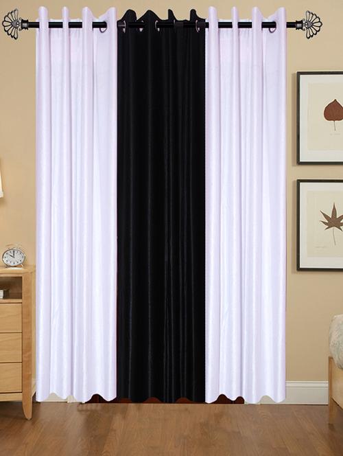 solid crush door curtain set of 3 84 x 48 in(size : 213 x 122 cm) - 13095980 - Very Small Image - 1