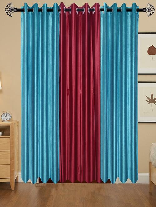 solid crush door curtain set of 3 84 x 48 in(size : 213 x 122 cm) - 13095993 - Very Small Image - 1