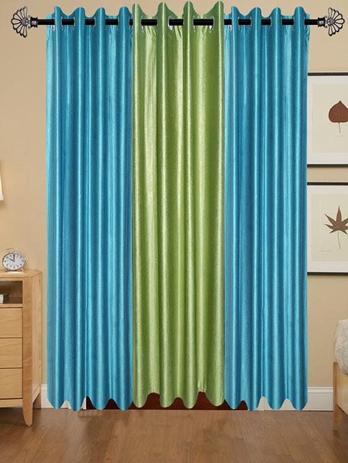 solid crush door curtain set of 3 84 x 48 in(size : 213 x 122 cm) - 13095998 - Very Small Image - 1