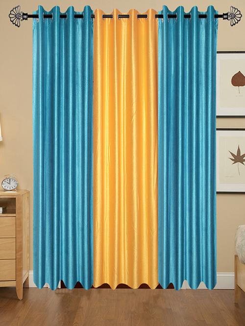 solid crush door curtain set of 3 84 x 48 in(size : 213 x 122 cm) - 13096002 - Very Small Image - 1