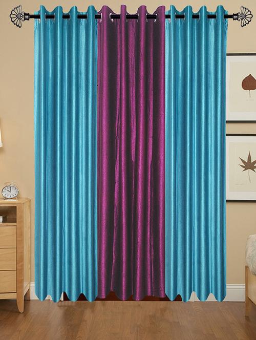 solid crush door curtain set of 3 84 x 48 in(size : 213 x 122 cm) - 13096006 - Very Small Image - 1
