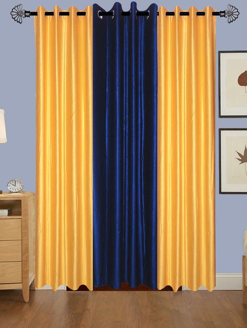 solid crush door curtain set of 3 84 x 48 in(size : 213 x 122 cm) - 13096019 - Very Small Image - 1