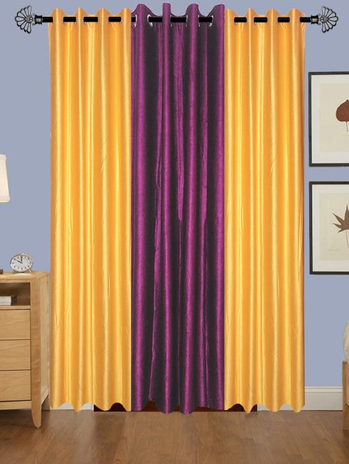 solid crush door curtain set of 3 84 x 48 in(size : 213 x 122 cm) - 13096022 - Very Small Image - 1
