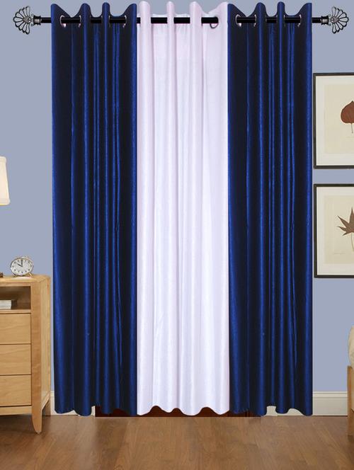 solid crush door curtain set of 3 84 x 48 in(size : 213 x 122 cm) - 13096033 - Very Small Image - 1