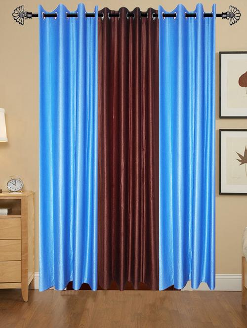 solid crush door curtain set of 3 84 x 48 in(size : 213 x 122 cm) - 13096058 - Very Small Image - 1