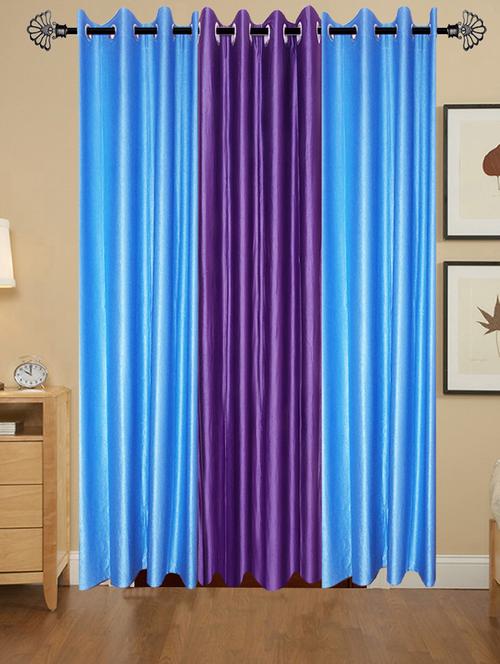 solid crush door curtain set of 3 84 x 48 in(size : 213 x 122 cm) - 13096061 - Very Small Image - 1