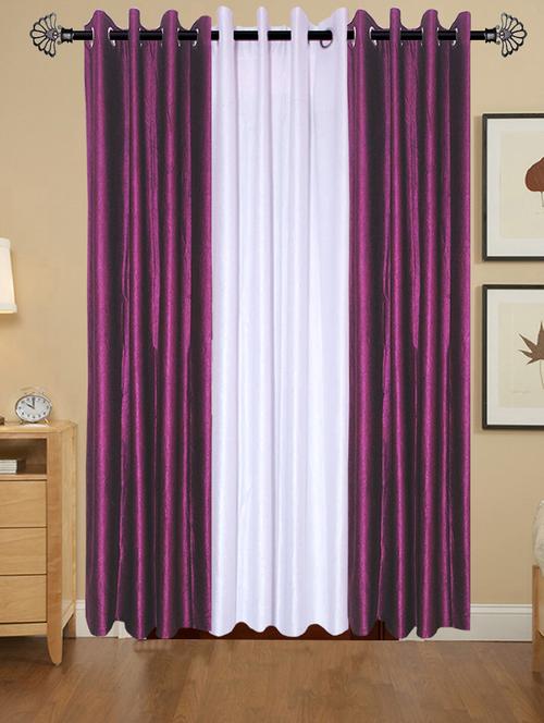 solid crush door curtain set of 3 84 x 48 in(size : 213 x 122 cm) - 13096081 - Very Small Image - 1