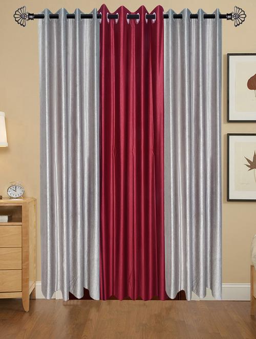 solid crush door curtain set of 3 84 x 48 in(size : 213 x 122 cm) - 13096089 - Very Small Image - 1