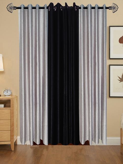 solid crush door curtain set of 3 84 x 48 in(size : 213 x 122 cm) - 13096092 - Very Small Image - 1