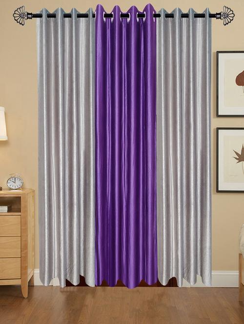 solid crush door curtain set of 3 84 x 48 in(size : 213 x 122 cm) - 13096093 - Very Small Image - 1