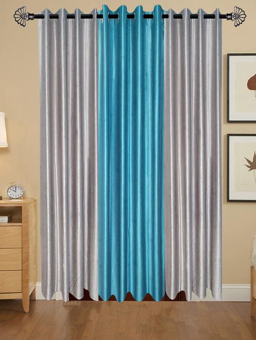 solid crush door curtain set of 3 84 x 48 in(size : 213 x 122 cm) - 13096098 - Very Small Image - 1