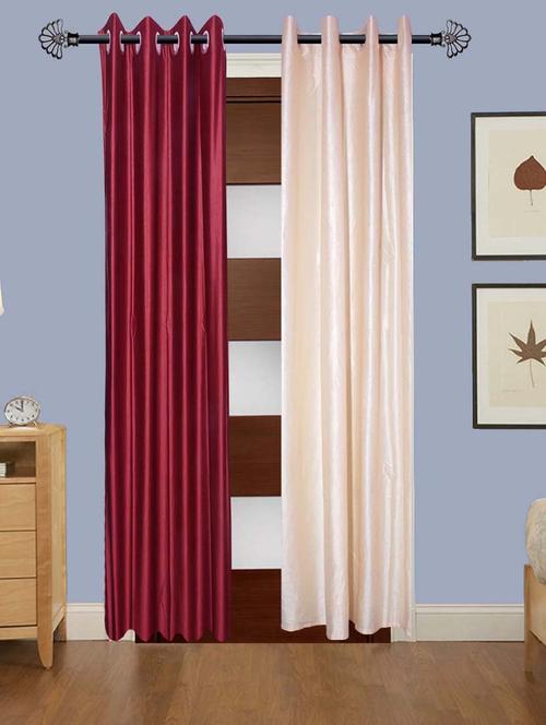 solid crush window curtain set of 2 60 x 48 in(size : 152 x 122 cm) - 13096138 - Very Small Image - 1