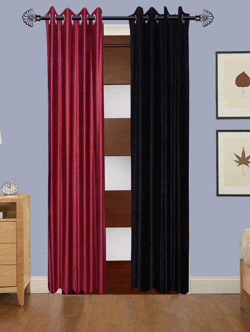 solid crush window curtain set of 2 60 x 48 in(size : 152 x 122 cm) - 13096139 - Very Small Image - 1