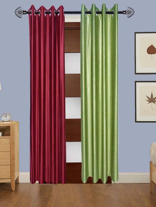 solid crush window curtain set of 2 60 x 48 in(size : 152 x 122 cm) - 13096141 - Very Small Image - 1
