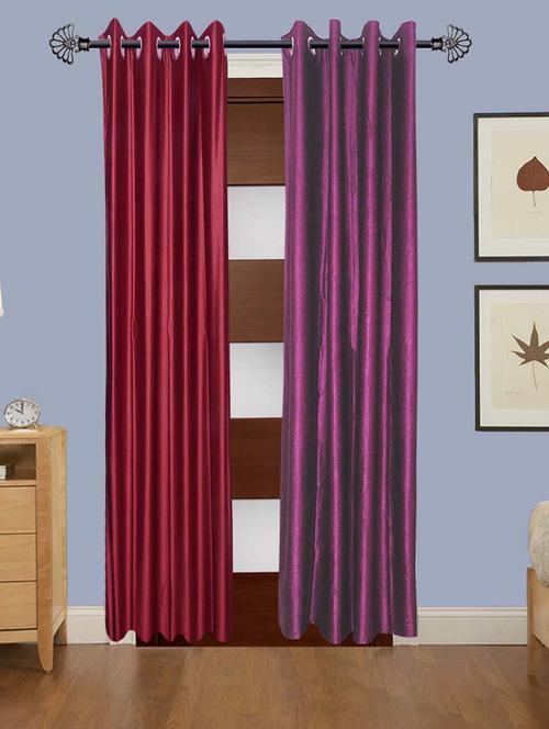 solid crush window curtain set of 2 60 x 48 in(size : 152 x 122 cm) - 13096150 - Very Small Image - 1