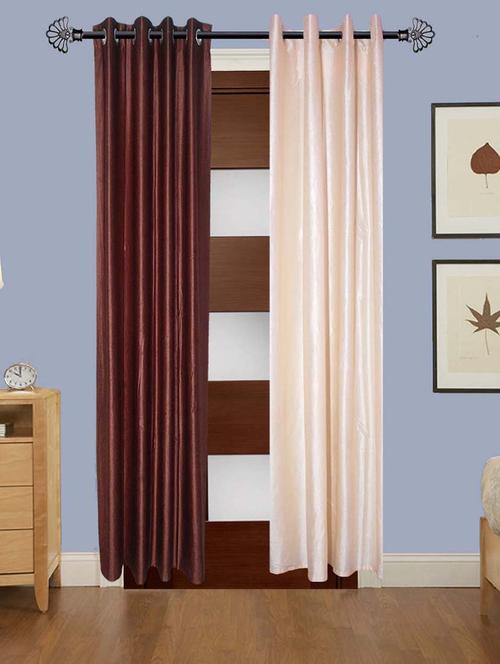 solid crush window curtain set of 2 60 x 48 in(size : 152 x 122 cm) - 13096152 - Very Small Image - 1