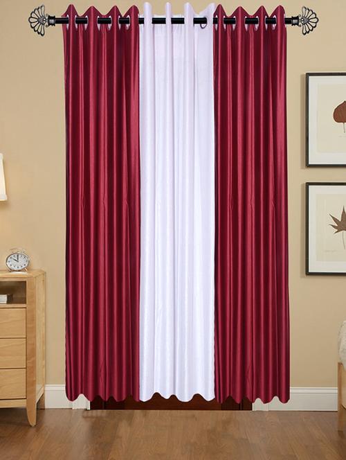 solid crush window curtain set of 3 60 x 48 in(size : 152 x 122 cm) - 13096298 - Very Small Image - 1