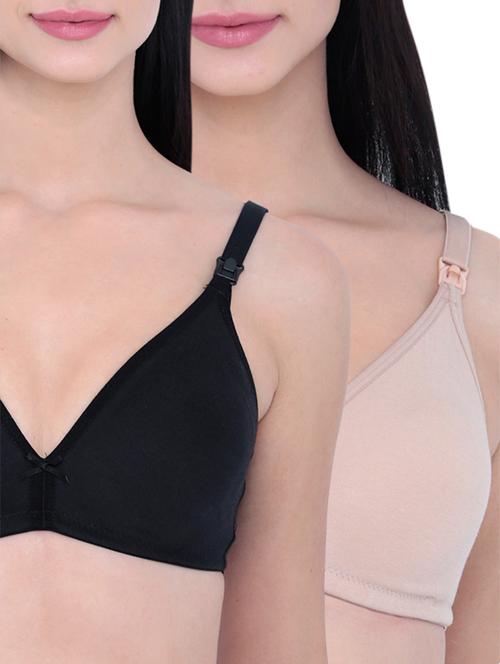 set of 2 solid maternity bra - 13096915 - Very Small Image - 1