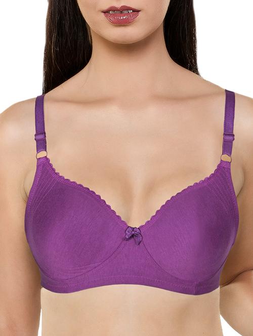 bow patch solid bra - 13096920 - Very Small Image - 1