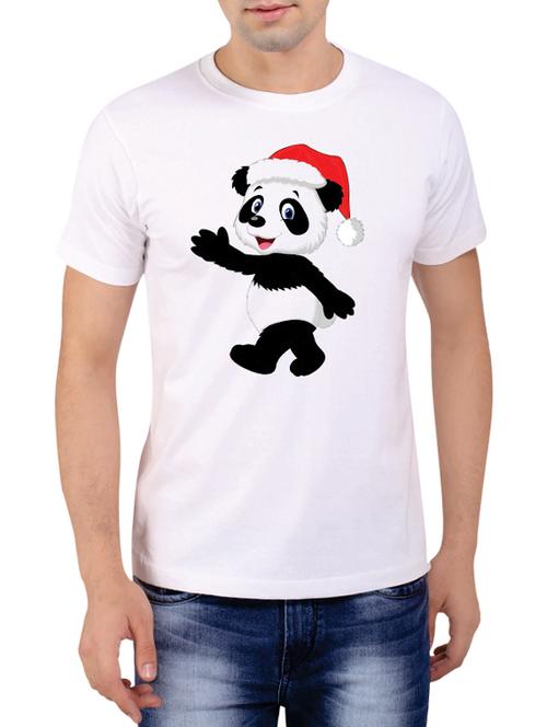 white cotton printed t-shirt - 13102366 - Very Small Image - 1
