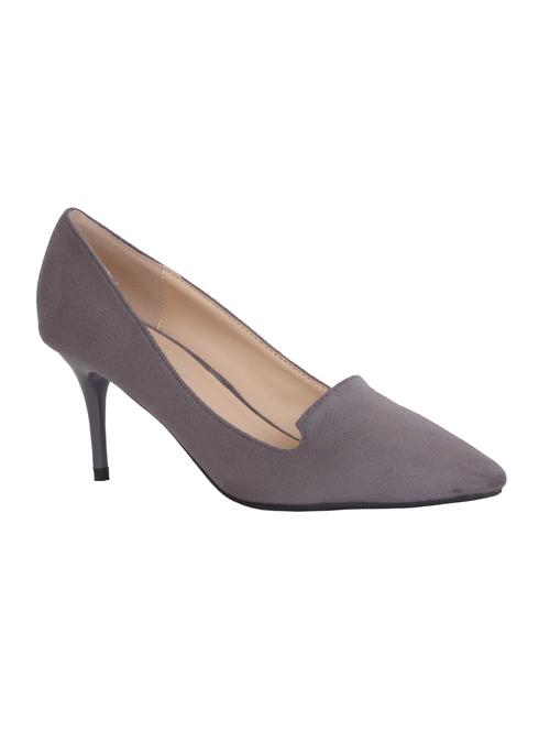 grey suede slip on pumps - 13102941 - Very Small Image - 1