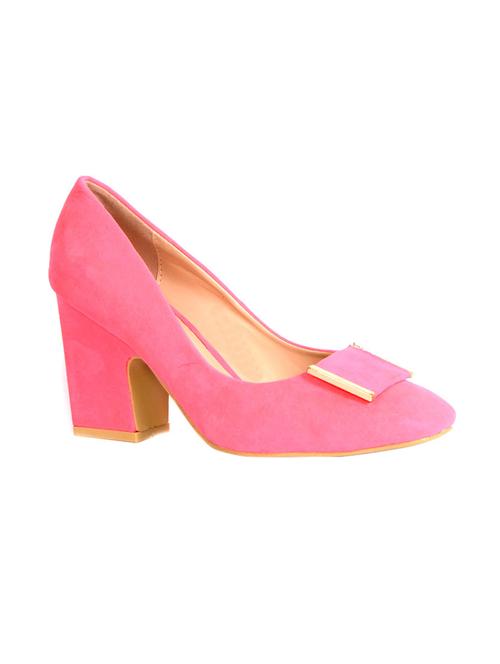 pink suede slip on pumps - 13102946 - Very Small Image - 1