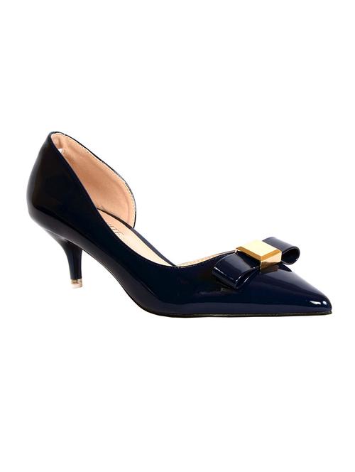 blue patent leather slip on pumps - 13102960 - Very Small Image - 1