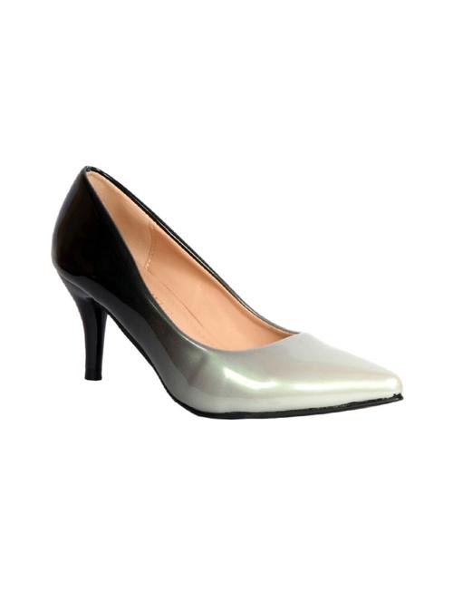 grey patent leather slip on pumps - 13102973 - Very Small Image - 1