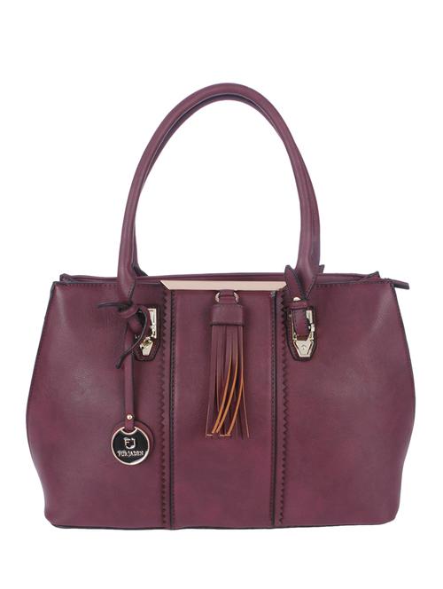 purple leatherette handbag - 13103430 - Very Small Image - 1