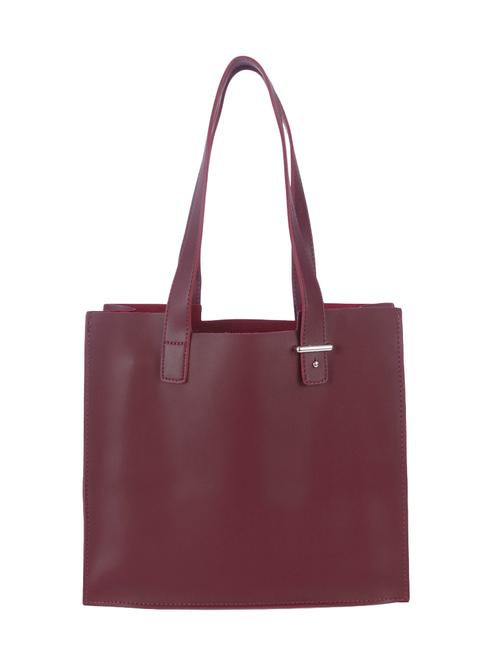 maroon leatherette handbag - 13103433 - Very Small Image - 1