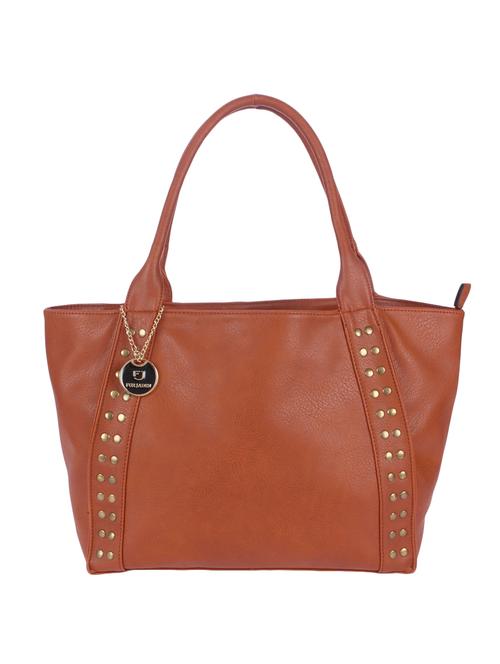 tan leatherette handbag - 13103435 - Very Small Image - 1