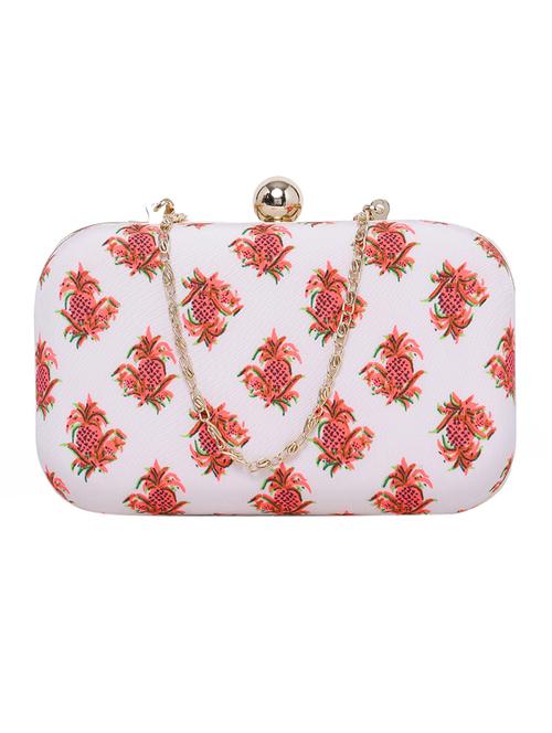 cream faux silk clutch - 13103481 - Very Small Image - 1