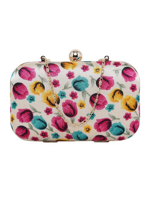 gold satin clutch - 13103520 - Very Small Image - 1