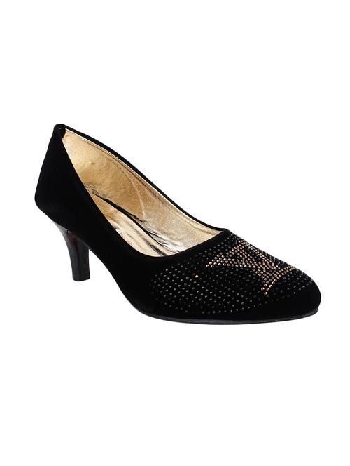 black velvet slip on pumps - 13104859 - Very Small Image - 1