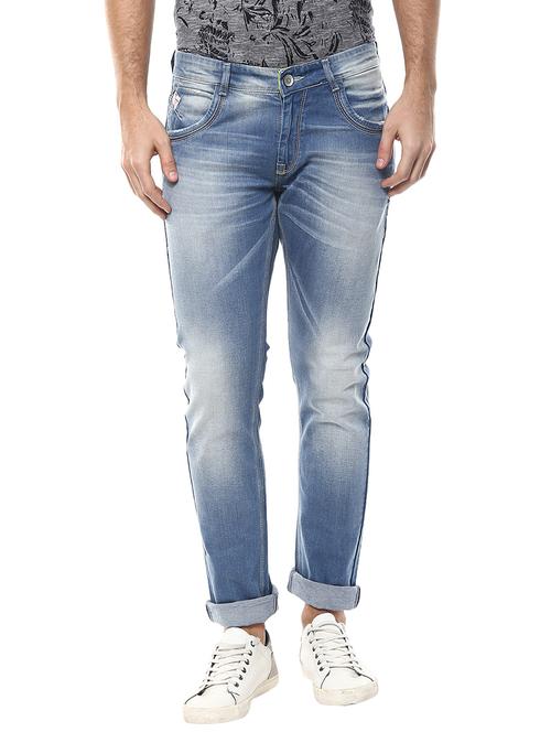 light blue cotton jeans - 13107680 - Very Small Image - 1