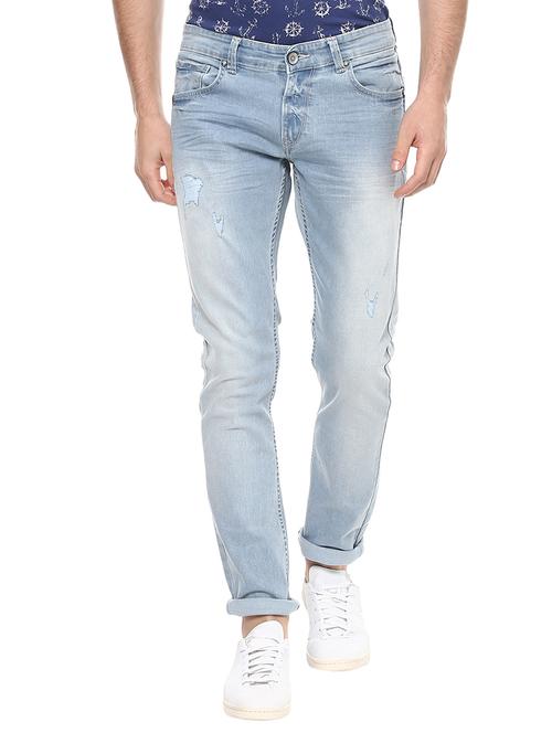 light blue cotton jeans - 13107691 - Very Small Image - 1