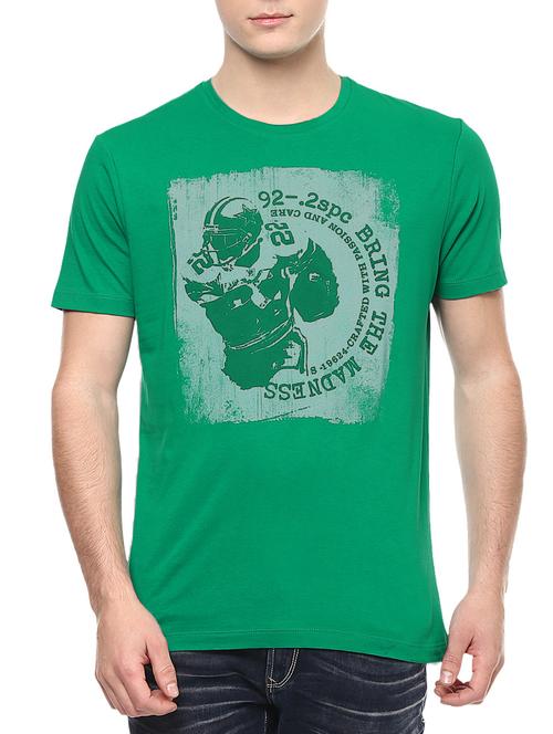 spykar mens indigo slim fit mid rise tshirts - 13107798 - Very Small Image - 1
