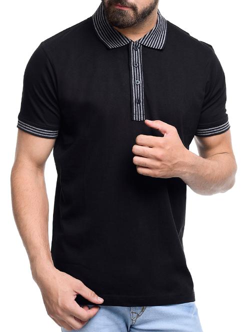 black cotton tshirt - 13108294 - Very Small Image - 1