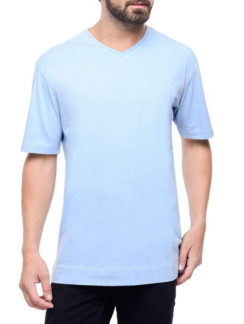 blue cotton tshirt - 13108323 - Very Small Image - 1