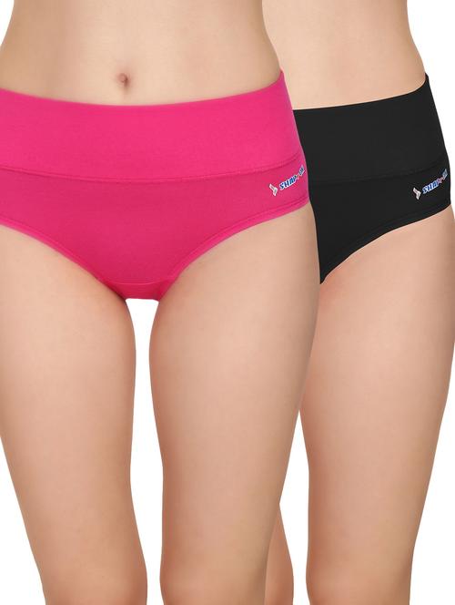 set of 2 multicolored cotton panties - 13108784 - Very Small Image - 1