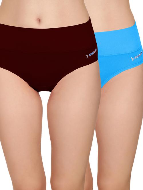 set of 2 multicolored cotton panties - 13108785 - Very Small Image - 1