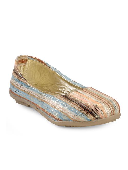 multi colored satin slip on ballerina - 13110533 - Very Small Image - 1