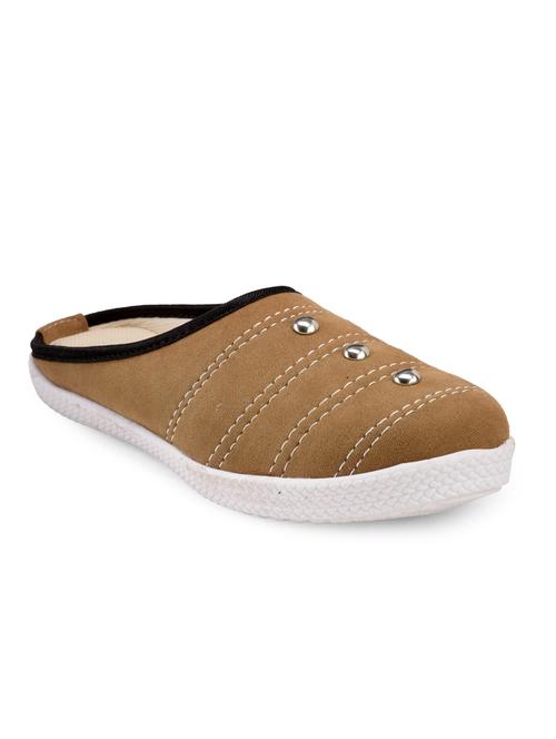 brown velvet casual shoes - 13111857 - Very Small Image - 1