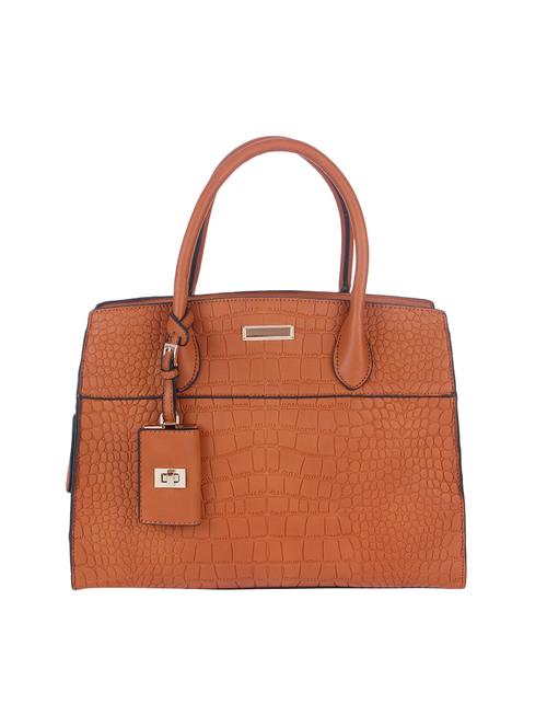 tan leatherette handbag - 13112026 - Very Small Image - 1