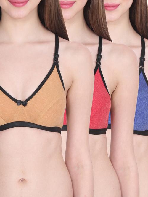 set of 2 bow patch bra - 13112539 - Very Small Image - 1