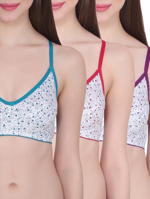 set of 3 floral bra - 13112558 - Very Small Image - 1